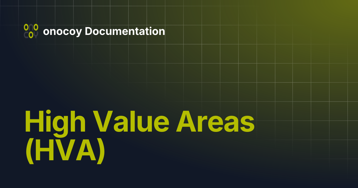 High Value Areas (HVA) | onocoy Documentation